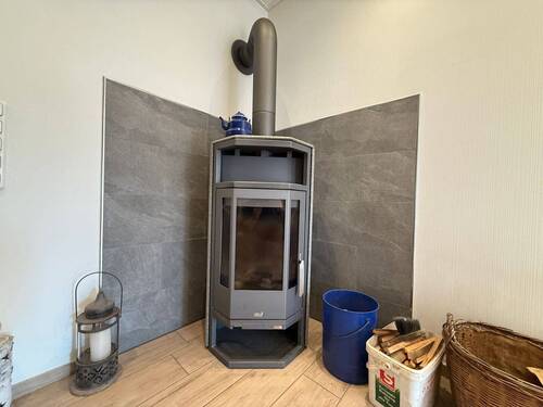 Moderner Kaminofen Ecke - 