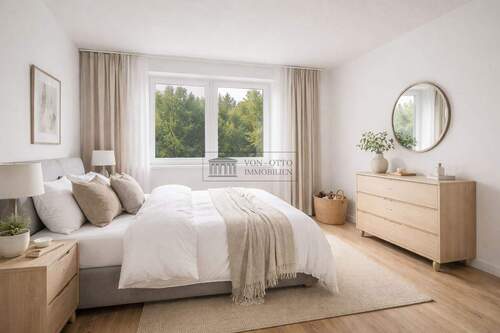 Ruhiges Schlaftzimmer - 2 Zimmer Etagenwohnung zum Kaufen in Berlin