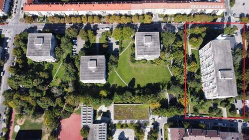 Blick auf die Wohnanlage - 