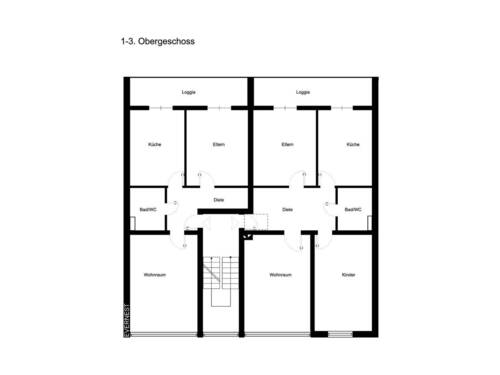 1. - 3. Obergeschoss - 