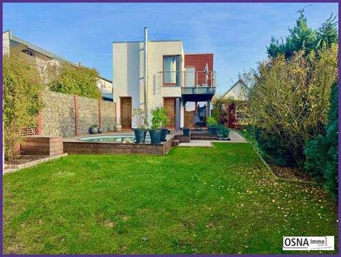 Hausansicht total Garten - 4 Zimmer Einfamilienhaus zum Kaufen in Bissendorf