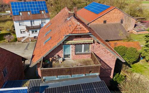 Dachterrasse von oben - 