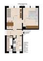 Grundriss - 2 Zimmer Etagenwohnung in Dessau-Roßlau
