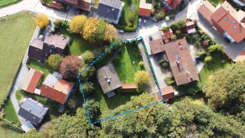 Luftaufnahme Gesamtgrundstück - Doppelhaushälfte mit 135,00 m² in Sauerlach zum Kaufen