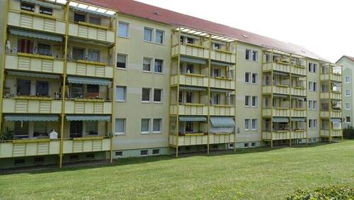 Rückansicht - 3 Zimmer Etagenwohnung in Sondershausen
