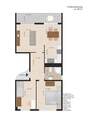 Grundriss - 3 Zimmer Etagenwohnung in Dessau-Roßlau