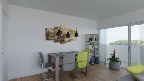 Wohn- Esszimmer - Visualisierung - 3 Zimmer Etagenwohnung zum Kaufen in Radolfzell am Bodensee