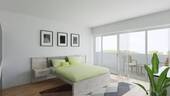 Schlafzimmer - Visualisierung - 3 Zimmer Etagenwohnung in Radolfzell am Bodensee