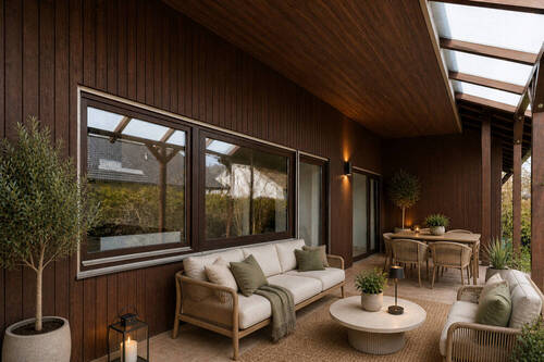 Terrasse möbliert mit KI - 