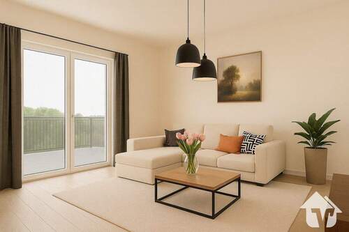 Wohnzimmer 1 - 3 Zimmer Etagenwohnung zum Kaufen in Surwold