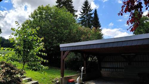 Carport Richtung Garten - 