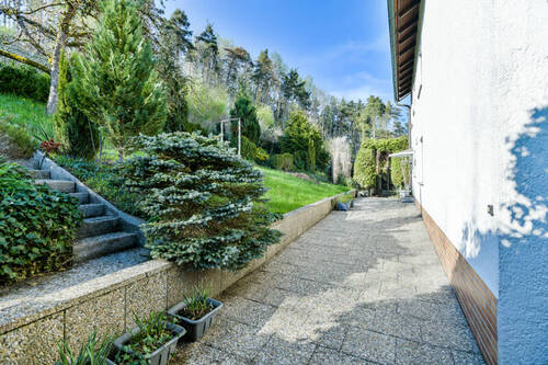 Garten gen Hauseingang - Mehrfamilienhaus, Wohnhaus mit 205,00 m² in Schwandorf zum Kaufen