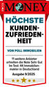 Siegel_Focus Money_Hoechste Kundenzufriedenheit_2025_VON POLL IMMOBILIEN - 