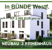 IN BÜNDEWestf. WINTER- AKTION: nur 2.990 EUR m² Schlüsselfertig. 5% SONDER-Afa. 3 Reihenhäuser - Melle Melle-Mitte