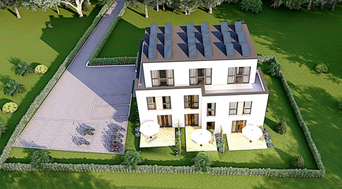 Vogelperspektive - 1 Zimmer Mehrfamilienhaus, Wohnhaus zum Kaufen in Melle