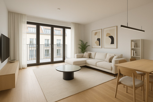 3D Rendering - Einrichtungsbeispiel - 3 Zimmer Etagenwohnung in Berlin