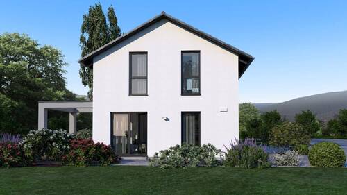 Ansicht Garten - Einfamilienhaus mit 161,60 m&sup2; in Rhaunen zum Kaufen
