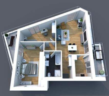 Windorfer Domizil - 3 Zimmer- 5.OG rechts - WE 13 - 