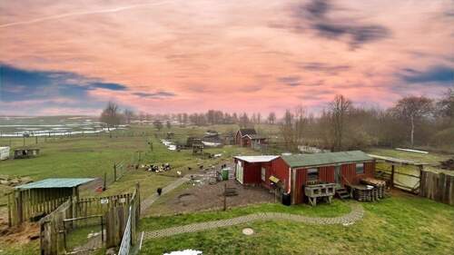 Aussicht Balkon - 8 Zimmer Bauernhaus, Landhaus in Kröpelin