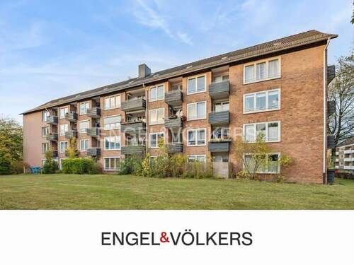 Hinteransicht/Haus - Attraktive vermietete 1,5-Zimmer-Wohnung mit Balkon und Parkplatz