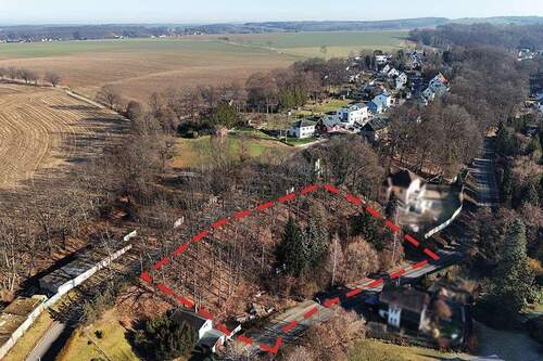 Luftaufnahme links - Grundstück zum Kaufen in Zwickau