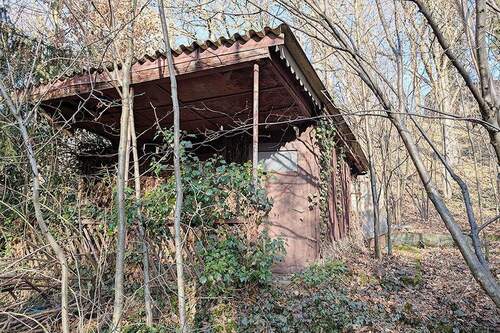 Blick auf Schuppen - 