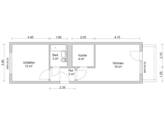 Grundriss - Etagenwohnung mit 42,00 m&sup2; in Zwickau zur Miete