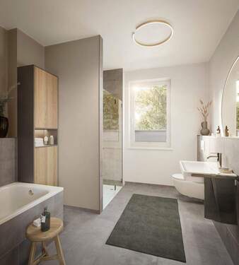 Visualisierung Badezimmer - 2 Zimmer Etagenwohnung in Hamburg