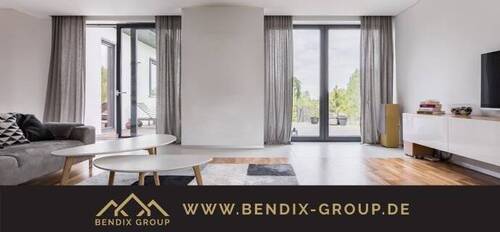 Beispiel Wohnzimmer - Offene & helle 5 Zi-Wohnung mit Balkon I 2 Bäder mit Dusche und Badewanne I hochwertige Ausstattung