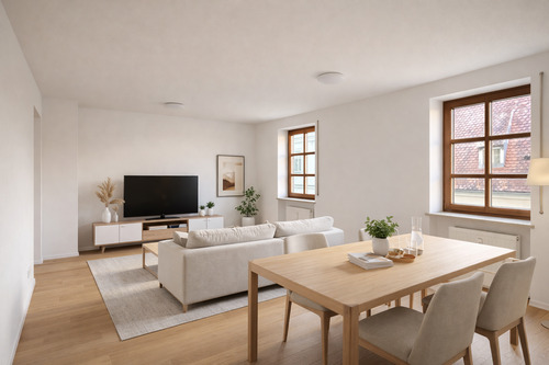 Modellbild Wohnzimmer - 2 Zimmer Etagenwohnung zur Miete in Regensburg