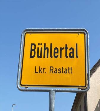 Bühlertal Ortsschild - Traumhaftes Baugrundstück, teilweise im Landschaftsschutzgebiet mit unverbaubarer Aussichtslage