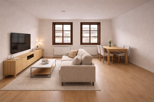 Modellbild Wohnzimmer - Charmante 2-Zimmer-Wohnung mit Balkon in der Innenstadt von Regensburg - Wohnung 3