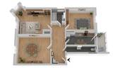 3D Ansicht Grundriss - 