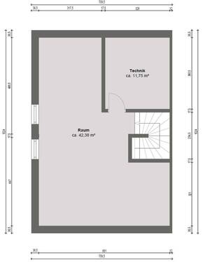 Dachgeschoss (nicht ausgebaut) - 