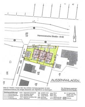 Skizze Lageplan Reihenhaus 3WE - Grundstück zum Kaufen in Beckedorf