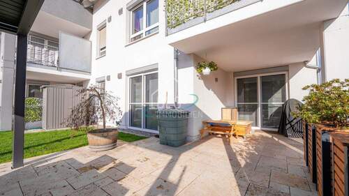 Terrasse - Etagenwohnung mit 84,70 m&sup2; in Oberrot zum Kaufen