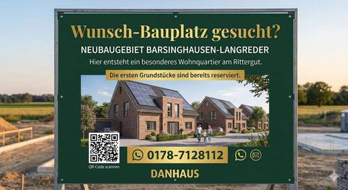 Neubaugebiet - Ruhig gelegenes Grundstück nahe Hannover. Im Neubaugebiet