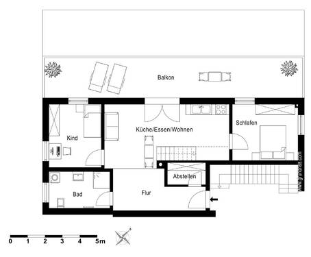 Wohnung 5, Grundriß neu 240809 - 