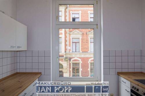 Küche mit EBK - 3 Zimmer Etagenwohnung in Greiz