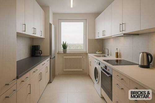 Küche KI generiert - 3 Zimmer Etagenwohnung zum Kaufen in Augsburg