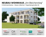 Eigentumswohnungen in Waren (Müritz) - Eigentumswohnungen in den Wohngärten Bleicherstieg Waren (Müritz) - Wohnung 4 - Obergeschoss