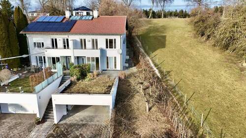 Frontansicht - 4 Zimmer Doppelhaushälfte zur Miete in Thannhausen