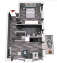 3D Grundriss Whg 1.3 - 