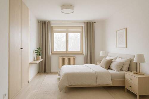 Schlafzimmer visualisiert - 