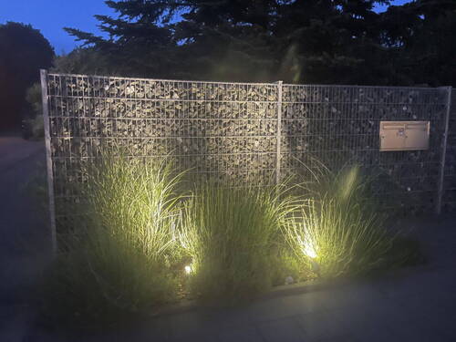 Beleuchtete Gabionen - 