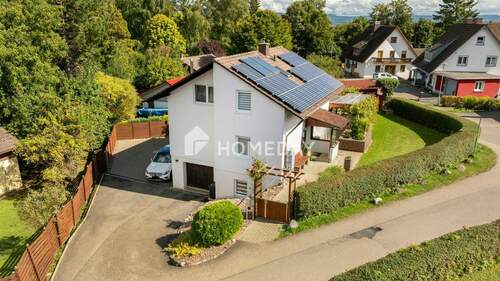 Außenansicht Drohne 1 - Freistehendes Einfamilienhaus mit gehobener Ausstattung, nachhaltiger Technik & schönem Außenbereich