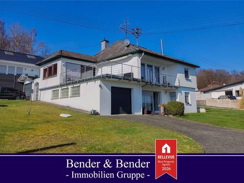 Frontansicht - Ruhig gelegenes Einfamilienhaus mit Einliegerwohnung und großem Grundstück in Freilingen