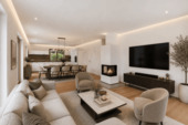 Bsp. Wohnzimmer visualisiert - 4 Zimmer Einfamilienhaus in Schliersee