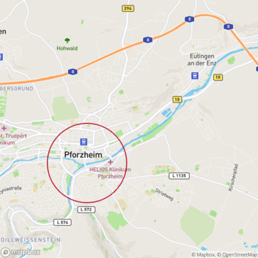 Makrokarte Pforzheim - 