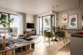 gemütlicher Wohnbereich - 2 Zimmer Etagenwohnung zum Kaufen in Germering
